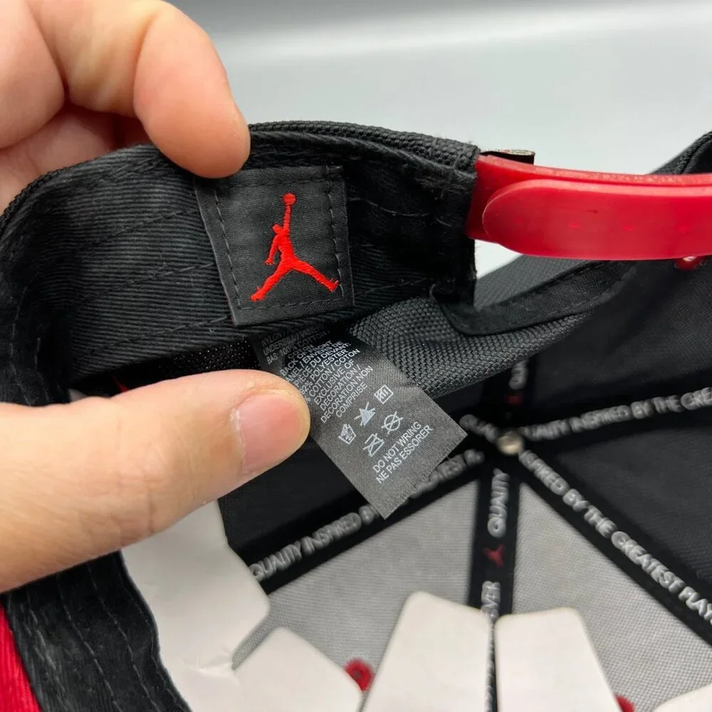 Air Jordan 11‎ Hat Men Black Red Jumpman Bred Snap Back Cap